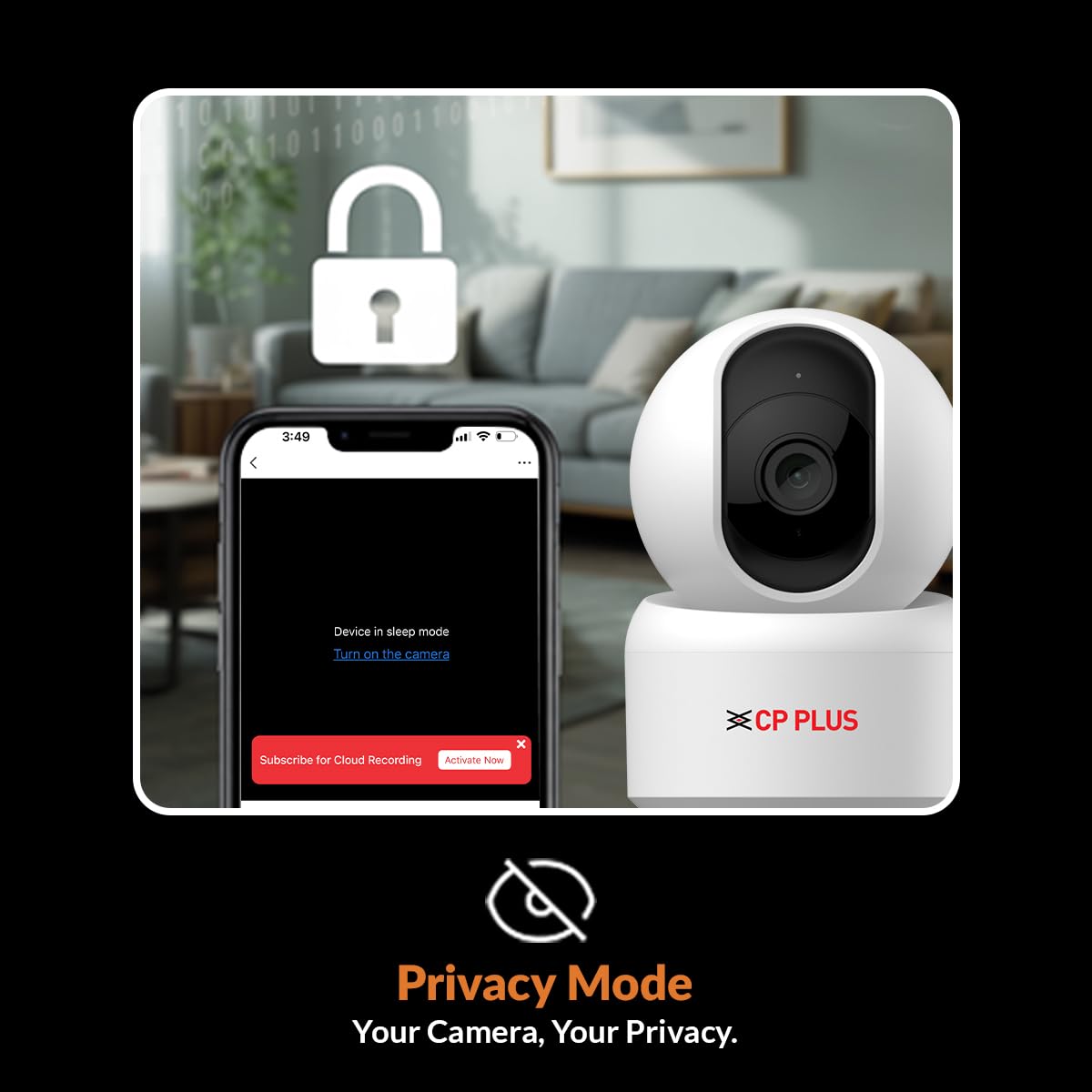 CP PLUS CP-E35A 3MP Smart Wi-Fi PT Camera - Image 5